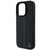 Mercedes MEHMP16L23RURBK Apple iPhone 16 Pro kõvakate MB Blue Line Leather MagSafe, must