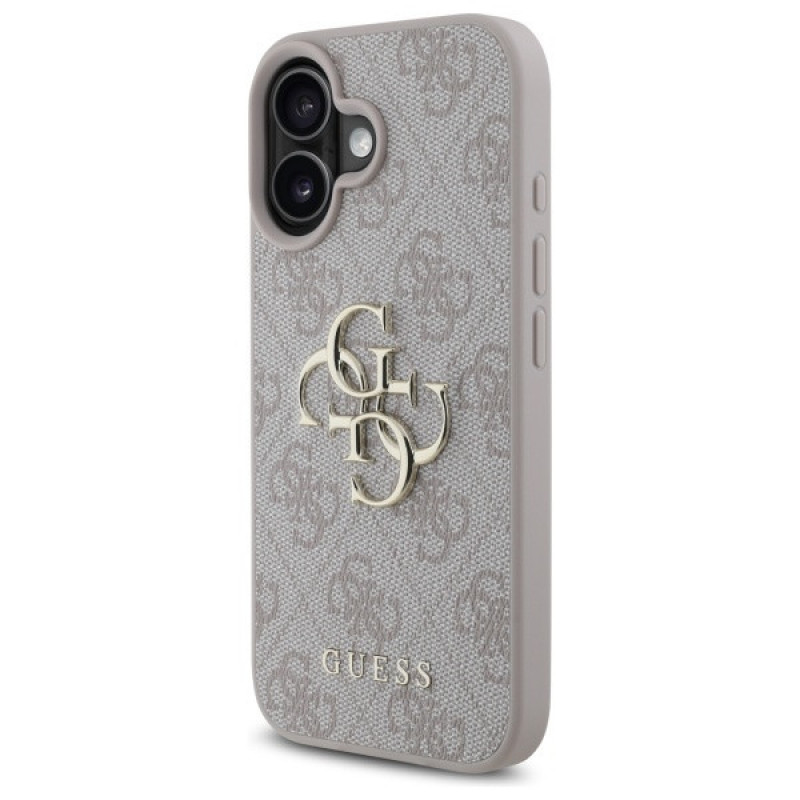 Guess GUHCP16S4GMGPI Apple iPhone 16 kõvakate 4G Big Logo, roosa