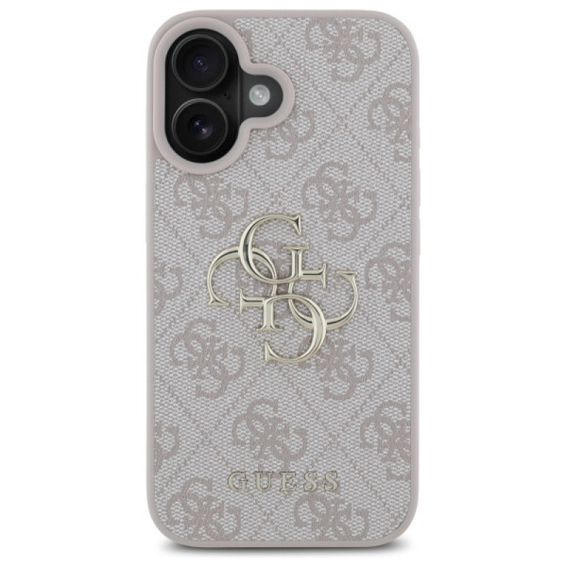 Guess GUHCP16S4GMGPI Apple iPhone 16 kõvakate 4G Big Logo, roosa