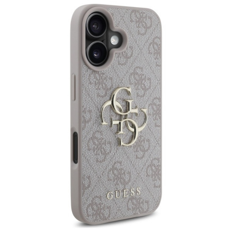 Guess GUHCP16S4GMGPI Apple iPhone 16 kõvakate 4G Big Logo, roosa