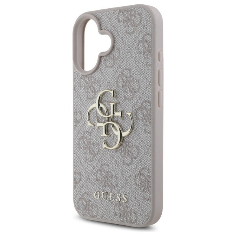 Guess GUHCP16S4GMGPI Apple iPhone 16 kõvakate 4G Big Logo, roosa