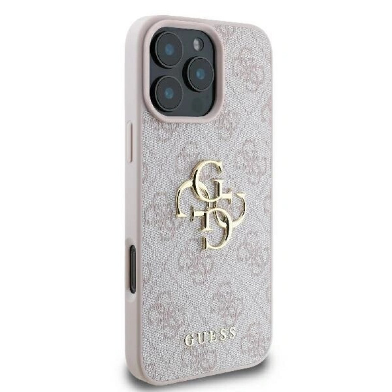 Guess GUHCP16L4GMGPI Apple iPhone 16 Pro hardcase 4G Big Logo, roosa
