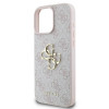 Guess GUHCP16X4GMGPI 4G Big Metal Logo kõva kate Apple iPhone 16 Pro Max 6.9" jaoks, roosa