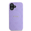 Guess Saffiano Peony Stamp MagSafe kaitsekott Apple iPhone 16-le, lilla