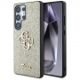 Guess Fixed Glitter Big 4G Metal Logo kõvakate Samsung Galaxy S25 Ultra jaoks, kuldne
