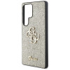 Guess Fixed Glitter Big 4G Metal Logo kõvakate Samsung Galaxy S25 Ultra jaoks, kuldne