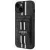 Guess 4G Stripes MagSafe Wallet kaitsekott Apple iPhone 15-le, must