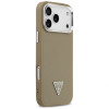 Guess Grained Triangle Logo MagSafe kõvakate Apple iPhone 17 Pro Max-le, pruun