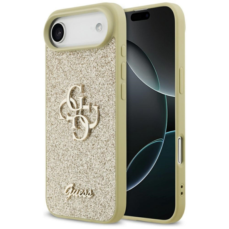 Guess Fixed Glitter Big 4G kõva ümbris Apple iPhone Airile, kuldne