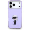 Karl Lagerfeld KLD22568 IML Aquarelle Karl & Choupette & Logo MagSafe kate Apple iPhone 17 Pro Max-le, lilla