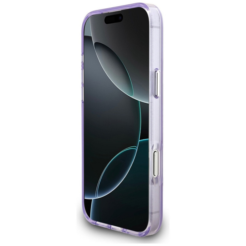 Karl Lagerfeld KLD22568 IML Aquarelle Karl & Choupette & Logo MagSafe kate Apple iPhone 17 Pro Max-le, lilla