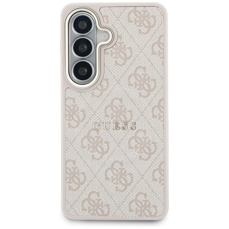 Guess GUE005375 4G Embossed Ring MagSafe kõvakate Samsung Galaxy S26+ jaoks, roosa