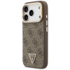 Guess 4G PU Triangle Logo & Stand Camera MagSafe kaitsekott Apple iPhone 18 Pro Max / 17 Pro Max jaoks, pruun