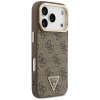 Guess 4G PU Triangle Logo & Stand Camera MagSafe kaitsekott Apple iPhone 18 Pro Max / 17 Pro Max jaoks, pruun