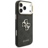 Guess 4G Big 4G Classic Logo Big Strap Metal Buttons kaitsekott rihmaga Apple iPhone 18 Pro Max / 17 Pro Max jaoks, must