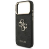 Guess 4G Big 4G Classic Logo Big Strap Metal Buttons kaitsekott rihmaga Apple iPhone 18 Pro / 17 Pro jaoks, must