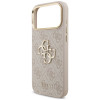 Guess 4G Big 4G Classic Logo Big Strap Metal Buttons kaitsekott rihmaga Apple iPhone 18 Pro Max / 17 Pro Max, roosa