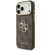 Guess 4G Big 4G Classic Logo Big Strap Metal Buttons kaitsekott rihmaga Apple iPhone 18 Pro Max / 17 Pro Max jaoks, pruun