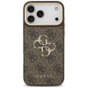 Guess 4G Big 4G Classic Logo Big Strap Metal Buttons kaitsekott rihmaga Apple iPhone 18 Pro Max / 17 Pro Max jaoks, pruun