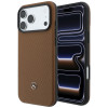 Mercedes-Benz Grill Pattern Leather MagSafe kaitsekott ja kaardihoidja komplekt Apple iPhone 18 Pro Max / 17 Pro Max, kaamel