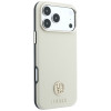Guess GUE005545 Grained Round Strass Logo MagSafe kaitsekott Apple iPhone 18 Pro / 17 Pro jaoks, beež