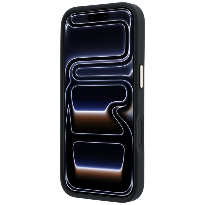 Guess Ring Stand 360 Grained Classic Logo MagSafe kaitsekott Apple iPhone 18 Pro / 17 Pro jaoks, must