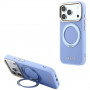 Guess Ring Stand 360 Grained Classic Logo MagSafe kaitsekott Apple iPhone 18 Pro / 17 Pro jaoks, helesinine