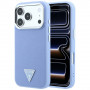 Guess Grained Triangle Logo MagSafe kõvakate Apple iPhone 18 Pro / 17 Pro jaoks, sinine