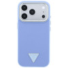 Guess Grained Triangle Logo MagSafe kõvakate Apple iPhone 18 Pro / 17 Pro jaoks, sinine