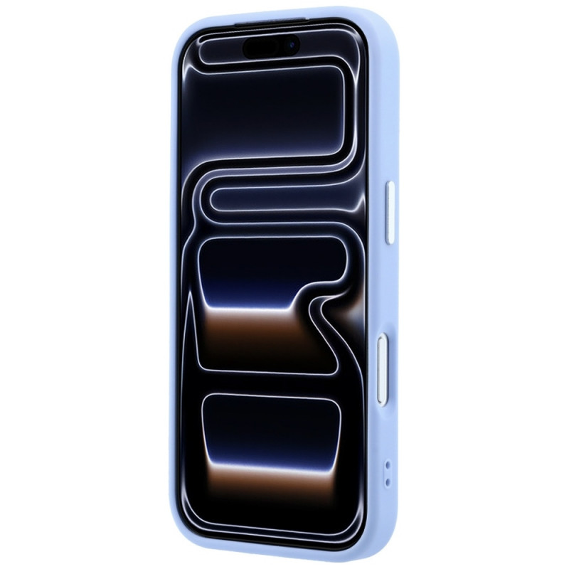Guess Grained Triangle Logo MagSafe kõvakate Apple iPhone 18 Pro / 17 Pro jaoks, sinine