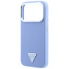 Guess Grained Triangle Logo MagSafe kõvakate Apple iPhone 18 Pro / 17 Pro jaoks, sinine