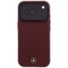 Mercedes-Benz kaitseümbris Grill Pattern ja kaardihoidja nahast MagSafe Apple iPhone 18 Pro Max / 17 Pro Max jaoks, must