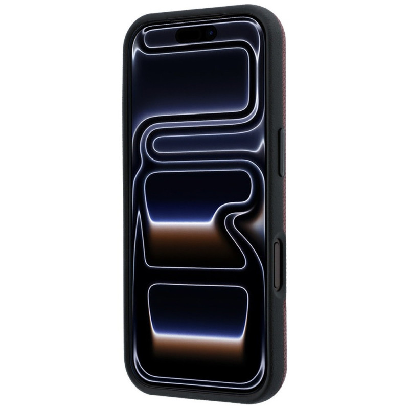 Mercedes-Benz kaitseümbris Grill Pattern ja kaardihoidja nahast MagSafe Apple iPhone 18 Pro Max / 17 Pro Max jaoks, must