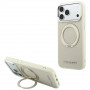 Karl Lagerfeld Ring Stand 360 Saffiano Classic Logo MagSafe kate Apple iPhone 18 Pro / 17 Pro jaoks, beež