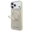 Karl Lagerfeld Ring Stand 360 Saffiano Classic Logo MagSafe kate Apple iPhone 18 Pro / 17 Pro jaoks, beež