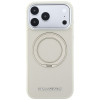 Karl Lagerfeld Ring Stand 360 Saffiano Classic Logo MagSafe kate Apple iPhone 18 Pro / 17 Pro jaoks, beež