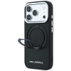 Karl Lagerfeld Ring Stand 360 Saffiano Classic Logo MagSafe kate Apple iPhone 18 Pro / 17 Pro jaoks, must (KF003179)
