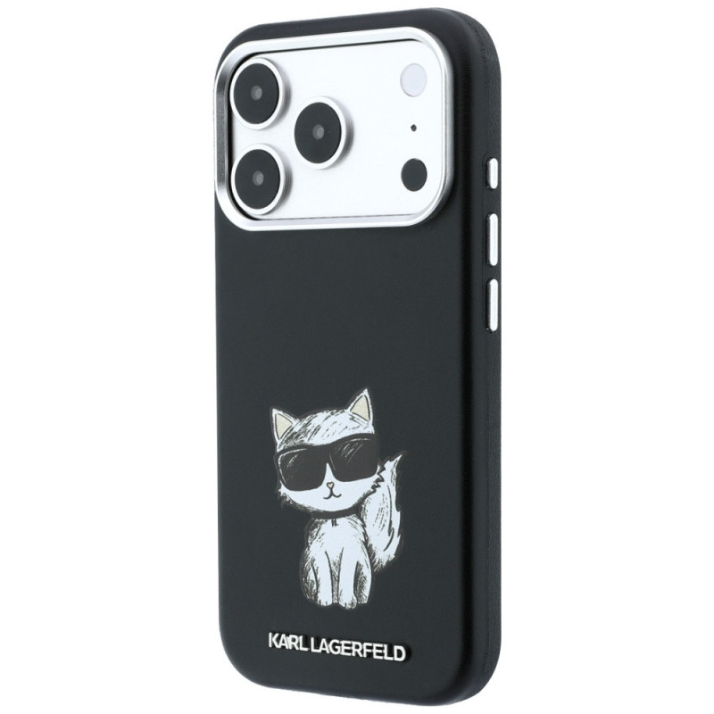 Karl Lagerfeld Smooth Choupette Sketch MagSafe kate Apple iPhone 18 Pro Max / 17 Pro Max jaoks, must