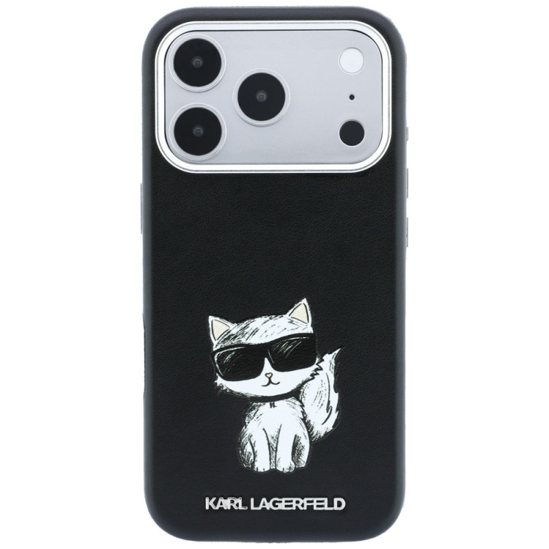 Karl Lagerfeld Smooth Choupette Sketch MagSafe kate Apple iPhone 18 Pro Max / 17 Pro Max jaoks, must