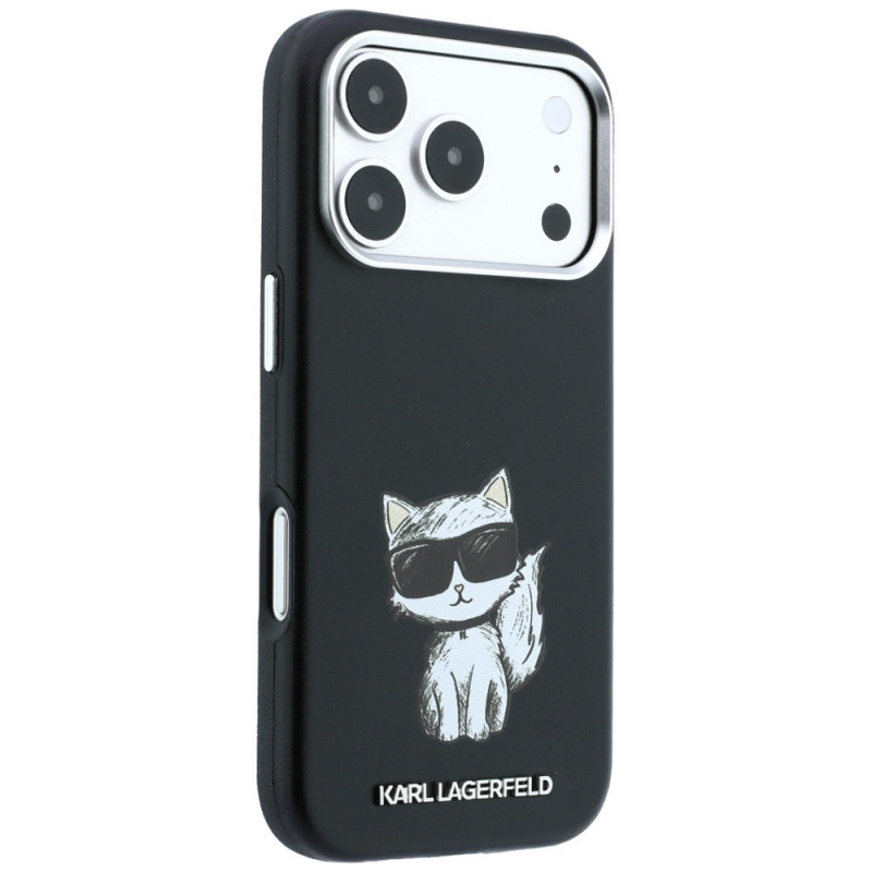 Karl Lagerfeld Smooth Choupette Sketch MagSafe kate Apple iPhone 18 Pro Max / 17 Pro Max jaoks, must