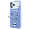 Karl Lagerfeld with Ring Stand 360 Choupette Head Pin MagSafe kate Apple iPhone 18 Pro Max / 17 Pro Max jaoks, helesinine (KF003220)