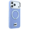 Karl Lagerfeld with Ring Stand 360 Choupette Head Pin MagSafe kate Apple iPhone 18 Pro Max / 17 Pro Max jaoks, helesinine (KF003220)