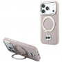 Karl Lagerfeld with Ring Stand 360 Choupette Head Pin MagSafe ümbris Apple iPhone 18 Pro Max / 17 Pro Max jaoks, roosa