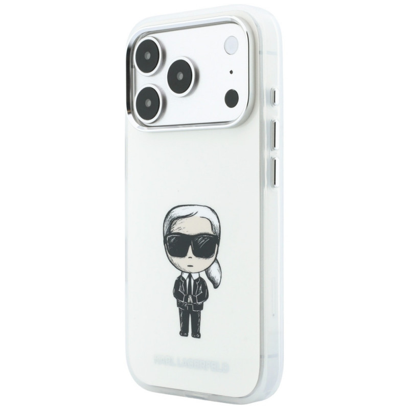 Karl Lagerfeld IML Ikonik Sketch Print MagSafe kate Apple iPhone 18 Pro Max / 17 Pro Max jaoks, beež (KLD22794)