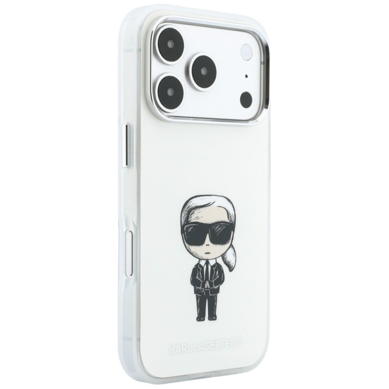 Karl Lagerfeld IML Ikonik Sketch Print MagSafe kate Apple iPhone 18 Pro Max / 17 Pro Max jaoks, beež (KLD22794)