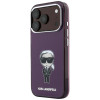 Karl Lagerfeld IML Ikonik Sketch Print MagSafe kate Apple iPhone 18 Pro / 17 Pro jaoks, burgundy
