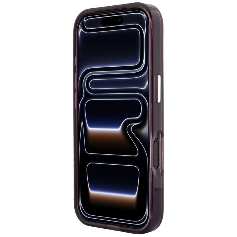 Karl Lagerfeld IML Ikonik Sketch Print MagSafe kate Apple iPhone 18 Pro / 17 Pro jaoks, burgundy