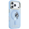 Karl Lagerfeld Peekaboo Logo MagSafe kaitsekott Apple iPhone 18 Pro Max / 17 Pro Max jaoks, sinine