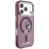 Karl Lagerfeld Peekaboo Logo MagSafe kate Apple iPhone 18 Pro / 17 Pro jaoks, burgundy