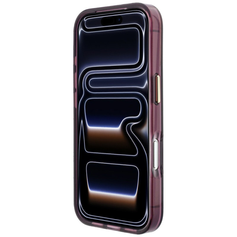 Karl Lagerfeld Peekaboo Logo MagSafe kate Apple iPhone 18 Pro / 17 Pro jaoks, burgundy